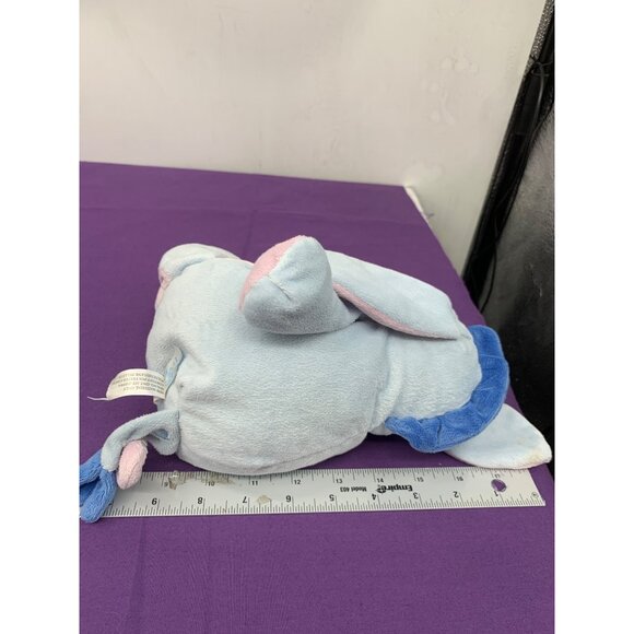Disney Baby Eeyore Rattle 9 Inch Plush Stuffed Animal Blue Purple Embroidered Fa - Picture 12 of 13